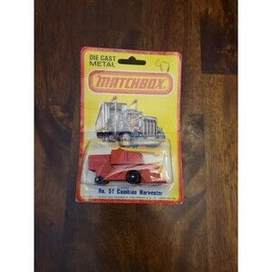 Matchbox Superfast #51 Combine Harvester Carded Nos